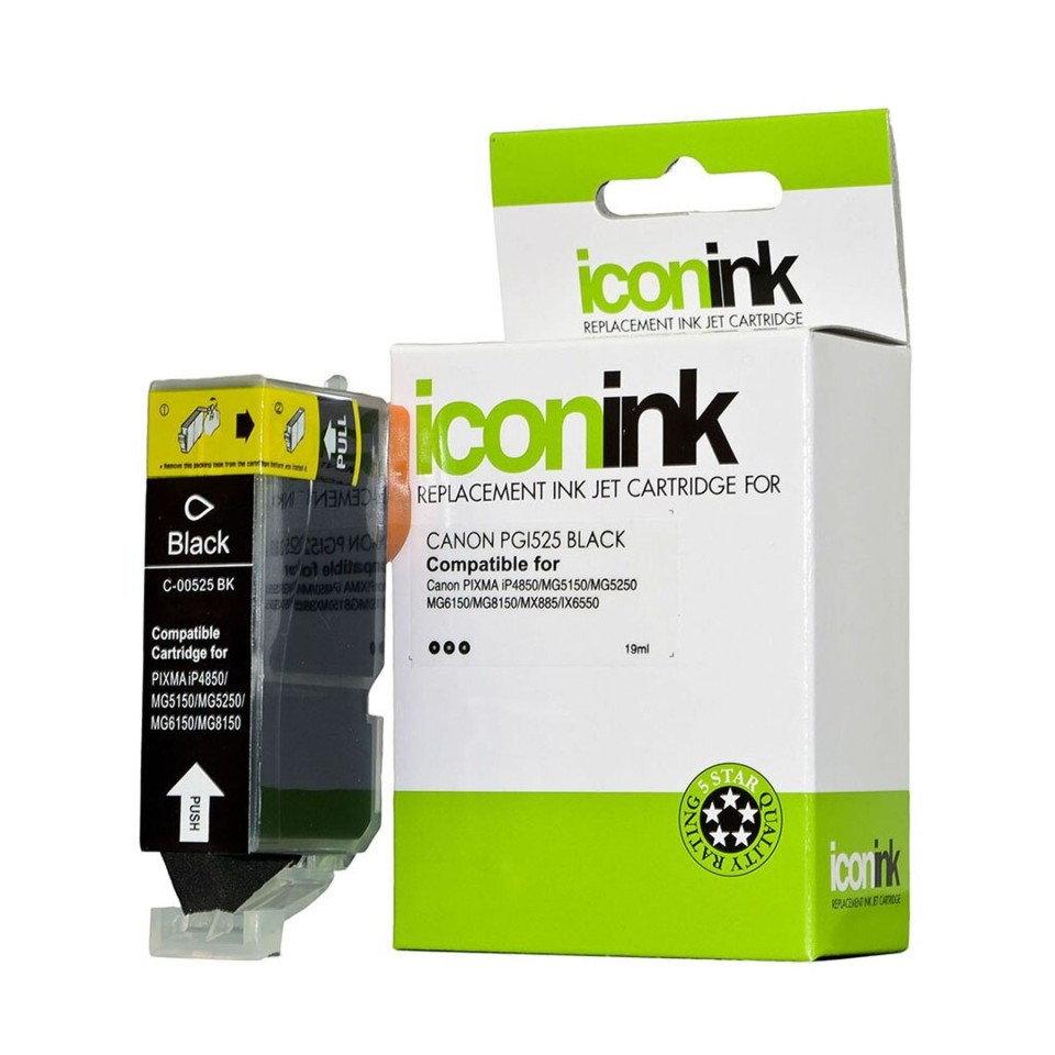 Icon Compatible Canon Inkjet Ink Cartridge PGI525 Black