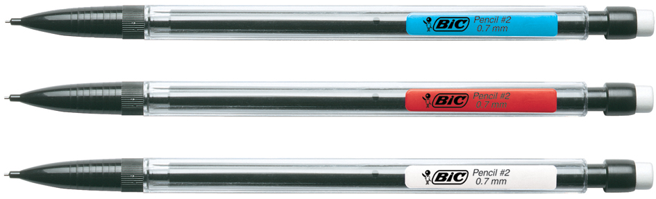 BIC 10K Mechanical Pencil 0.7mm Assorted Colours Pack 20