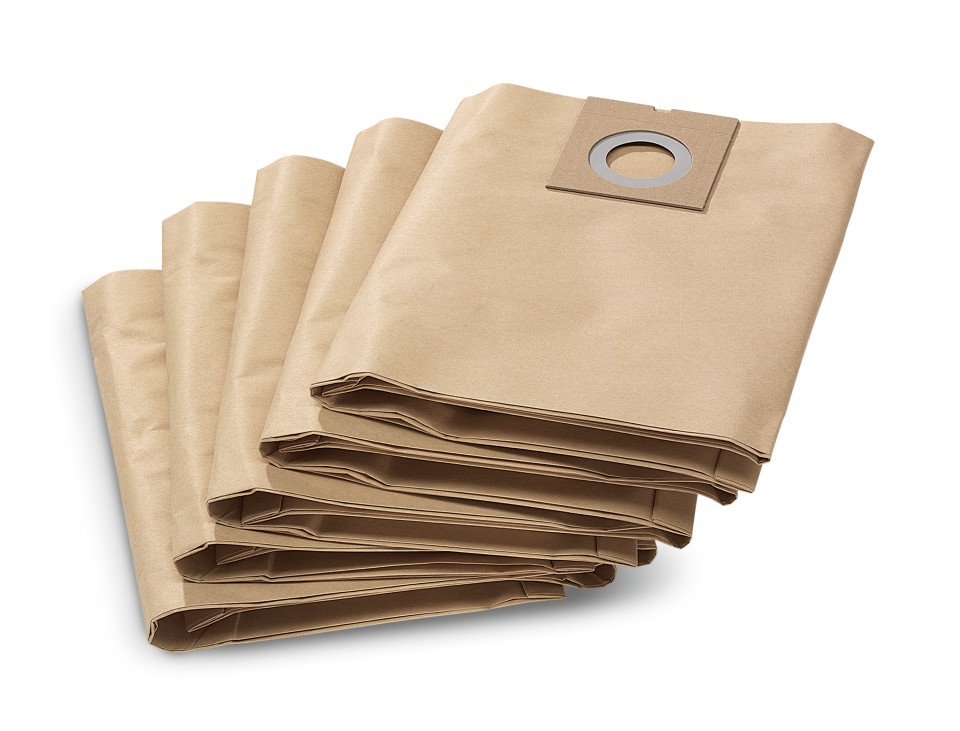 Karcher Fleece Filter Dust Bags for NT 20/1 Vacuum Cleaners Pack of 5