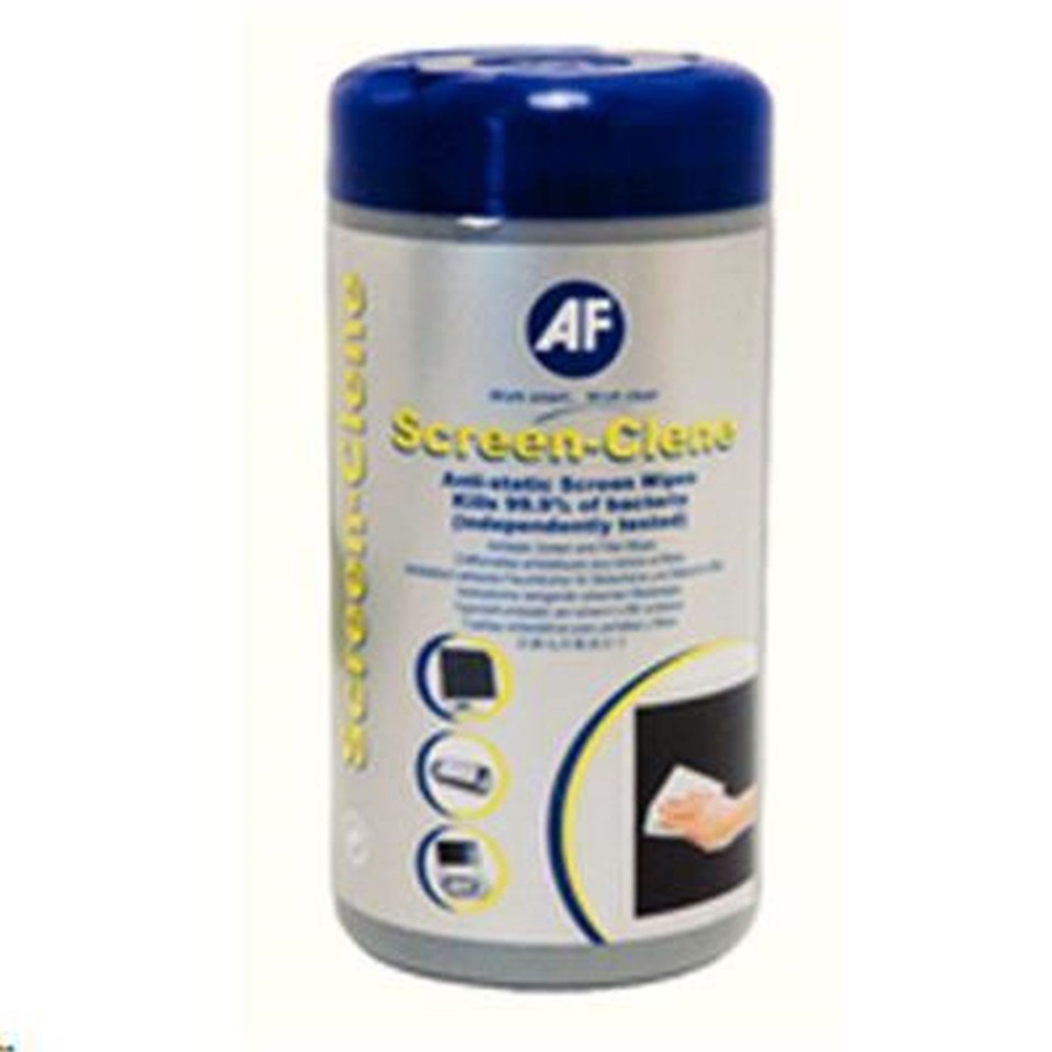 AF Cleaning Wipes Screen-Clene Anti Static Tub 100