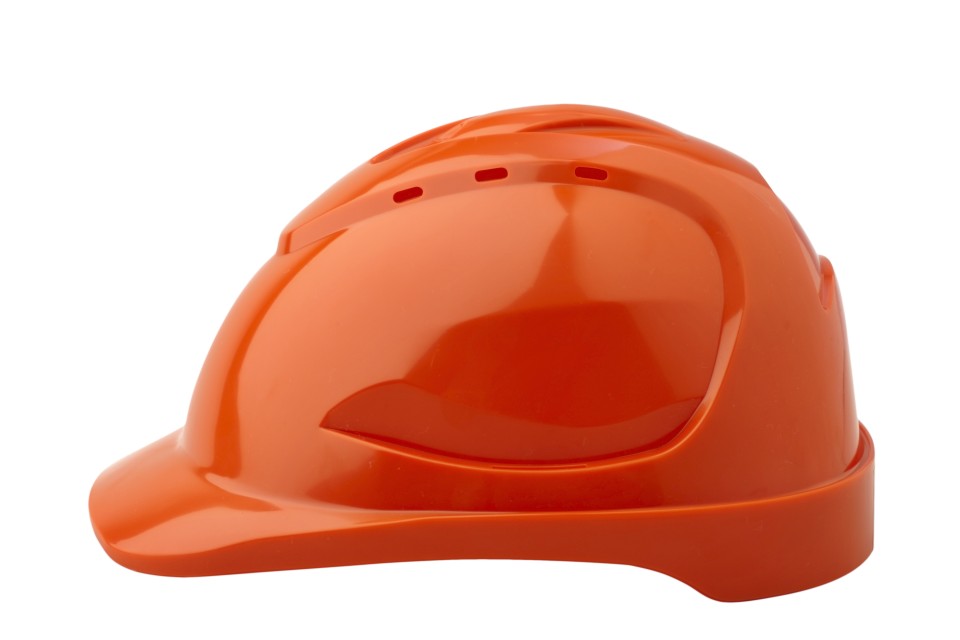 V9 Hard Hat Vented Pushlock Harness Orange Each