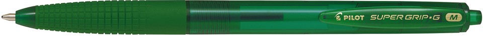 Pilot Super Grip G Ballpoint Pen Retractable 1.0mm Green