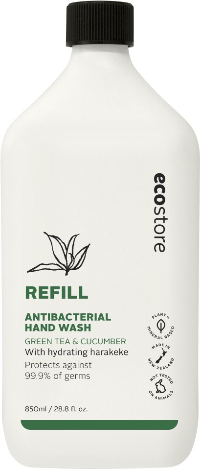 Ecostore Antibacterial Hand Wash Refill Green Tea & Cucumber 850ml