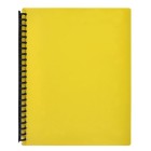 Icon Display Book Refillable A4 20 Pocket Yellow image