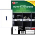 Avery White Heavy Duty Labels Removeable Laser Printers 209x295mm 1 Per Sheet 20 Labels 959211 image