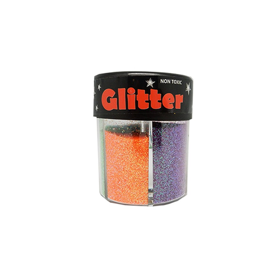 5 Star Glitter Rainbow Colours 80g Jar