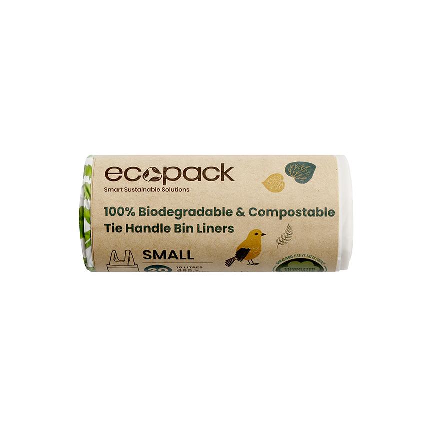 Ecopack ED-2018 Compostable Biodegradable Bin Liners 18L 20 Bags/Roll