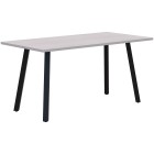 Modella II Cafe Table Angled Leg 1500 X 750mm Silver Strata/black (Quickship) image