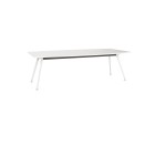 Knight Team Meeting Table 2400(w)x1200(d)mm White Top With White Base image