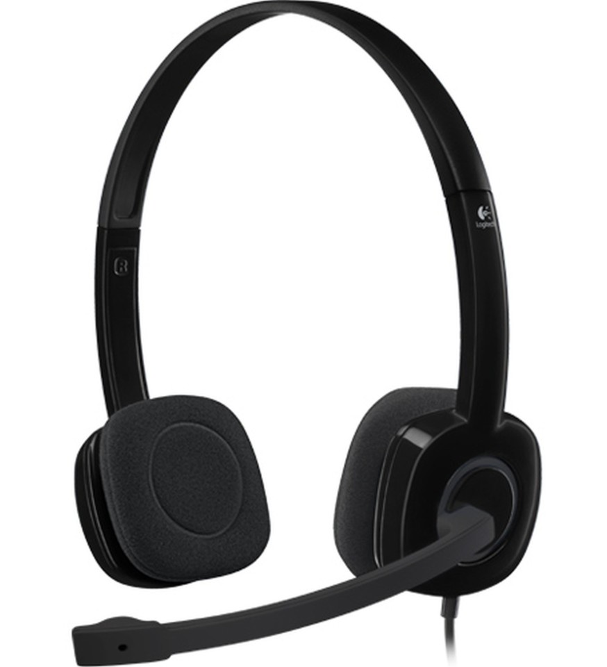 Logitech H151 Stereo Noise Cancelling Headset Black