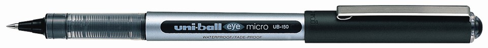 Uni Eye Rollerball Pen Capped Super Fine UB-150 0.5mm Black