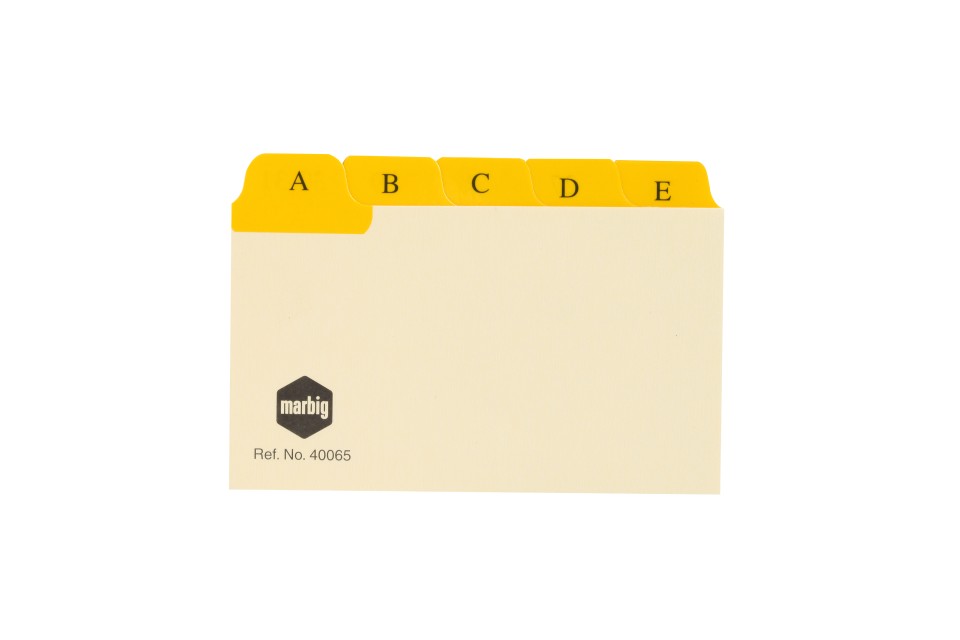 Marbig Manilla Plastic Tab Box Divider 5X3A-Z/1-31