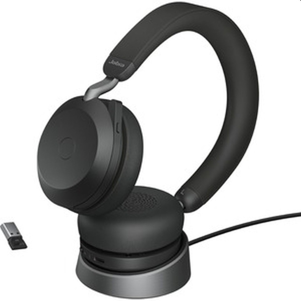 Jabra Evolve2 Headset 75 MS USB-A With Stand