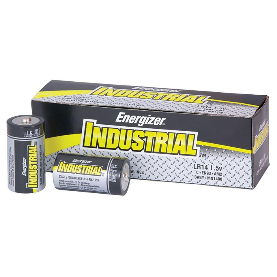 Energizer Industrial C Batteries Box 12