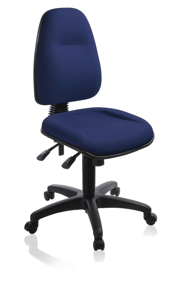Spectrum 3 Task Chair 3 Lever High Back Navy Fabric