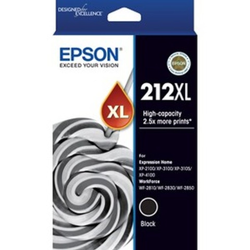Epson Inkjet Ink Cartridge 212XL High Yield Black