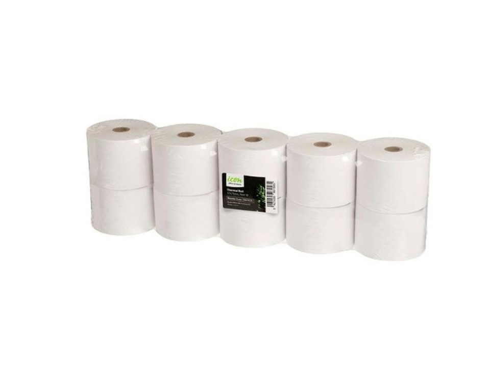 Icon Eftpos Thermal Roll 57x75mm White Pack 10