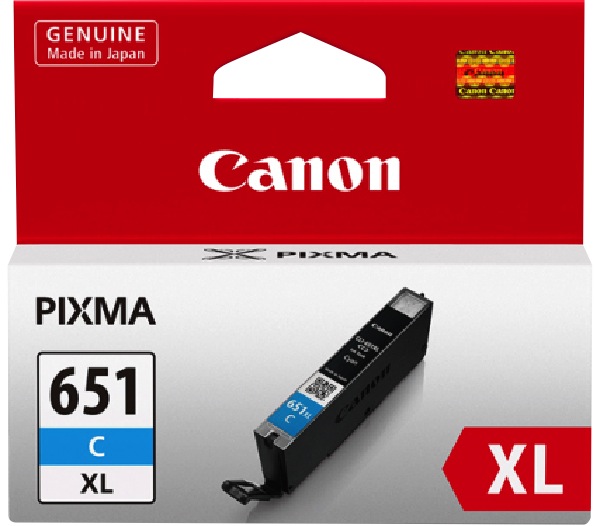 Canon PIXMA Inkjet Ink Cartridge CLI651XL High Yield Cyan