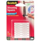 Scotch 108 Foam Mounting Squares Removable 25.4mm Pack 16 image