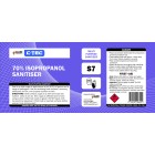 C-TEC IPA 70% Isopropanol Sanitiser Bottle Label image
