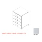 Zealand Mobile 4 Drawer 465(w)x500(d)x660(h)mm 18mm Melamine Panels with Lock White image