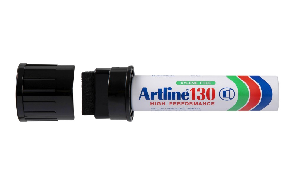 Artline 130 Permanent Marker Super Broad Square Tip 30.0mm Black
