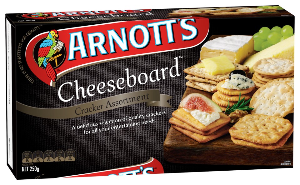 Arnott Cheeseboard Crackers 250g
