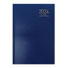 NXP 2024 Hardcover Diary A5 2 Days To Page Blue