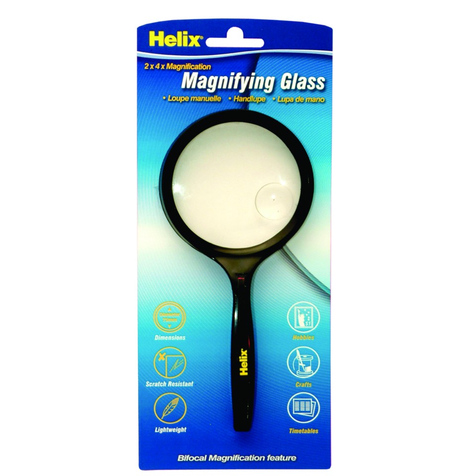 Helix Magnifying Glass 75mm Diameter