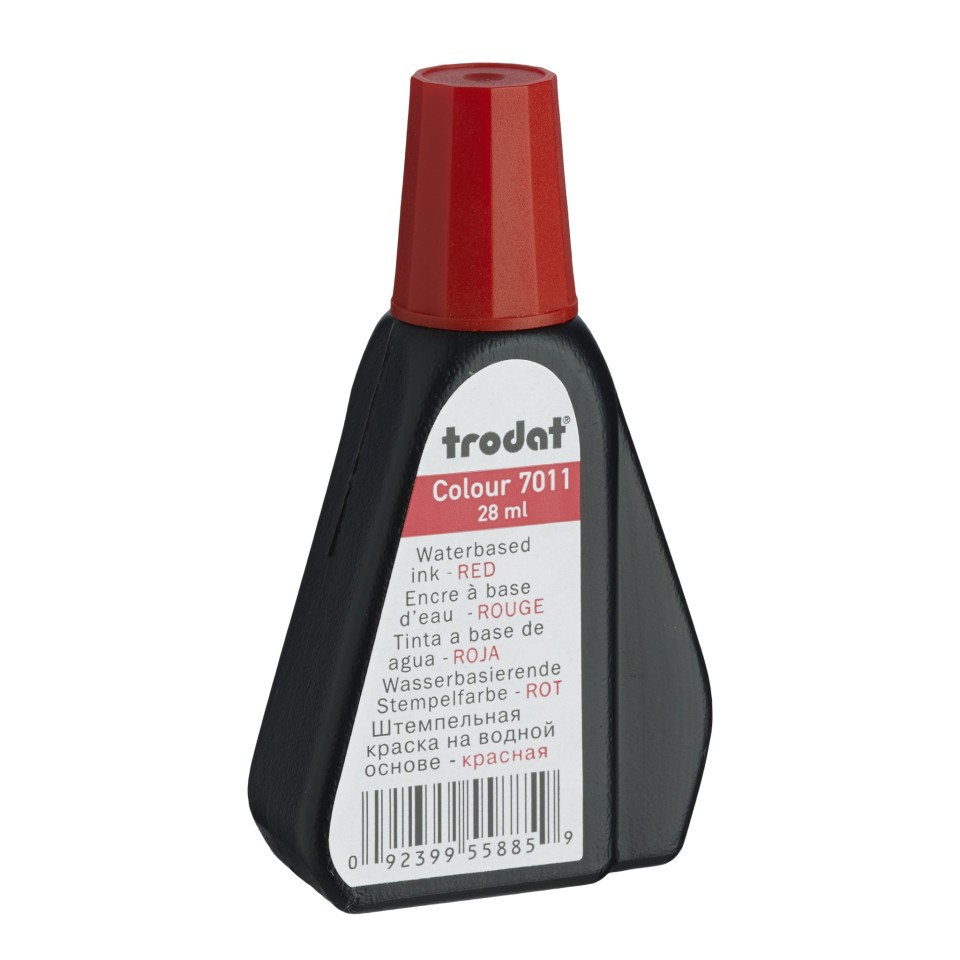 Trodat Stamp Ink 7011 28ml Red Bottle