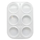 Paint Tray Base Only 6 Section Capacity White image
