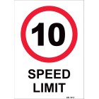 10km Speed Limit-PVC 300x450mm image