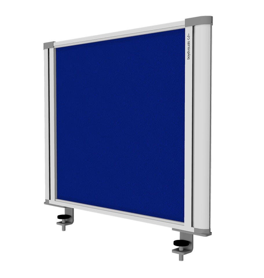 Desk Partition 560Wx450Hmm Blue Fabric