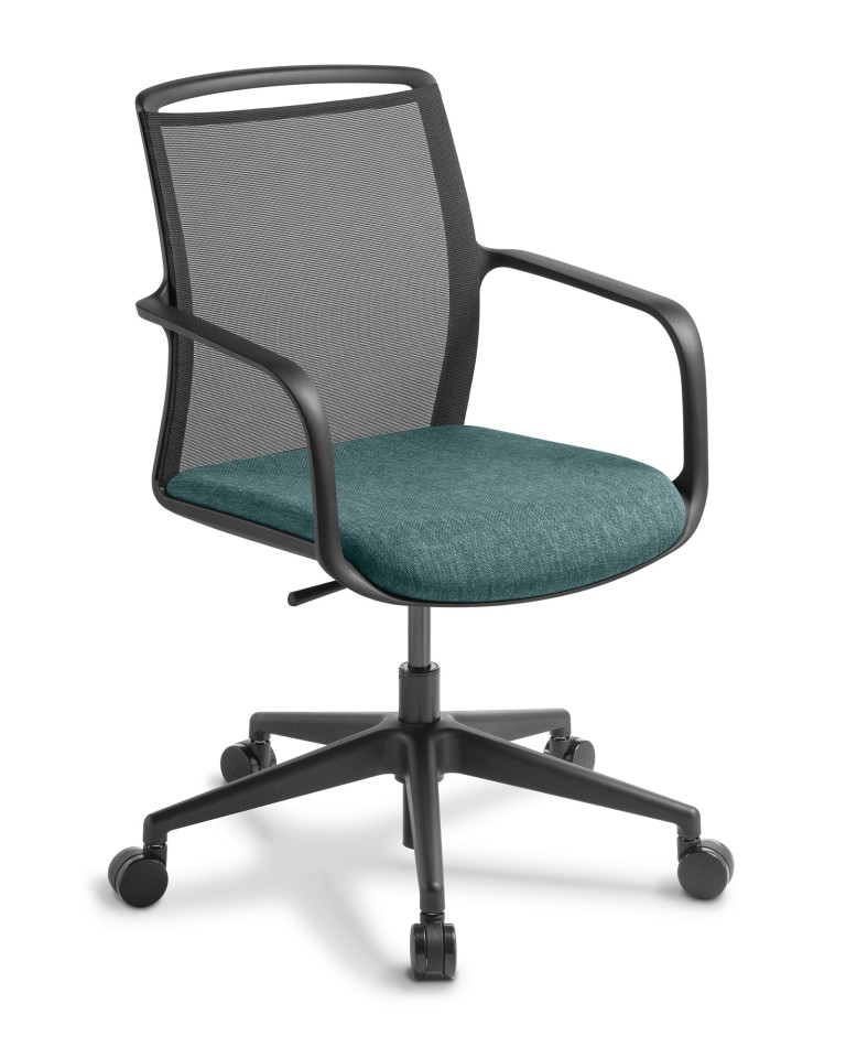 Summit Mid Back Mesh Chair With Arms