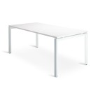 Novah Meeting Table 1800Wx900D White Top / White Frame image