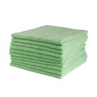 Microfibre Cloth Green 400 x 400mm Pack of 10