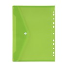 Marbig Binder Document Wallet Button Closure A4 Lime image