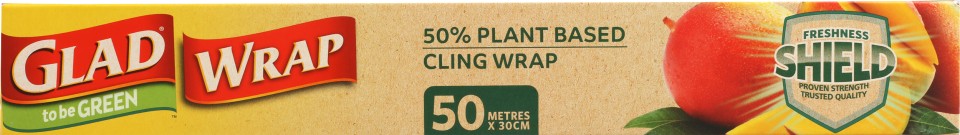 Glad Wrap To Be Green Plant Based Cling Wrap 50m X 30cm