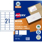 Avery Quick Peel Address Labels Sure Feed Inkjet Printers 63.5 X 38.1mm 525 Labels (936032 / J8160) image