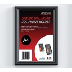 Deflecto Document Certificate Frame Desk Standing Wall Mounting A4 Black image