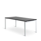 Novah Meeting Table 1600Wx800D Black Top / White Frame image