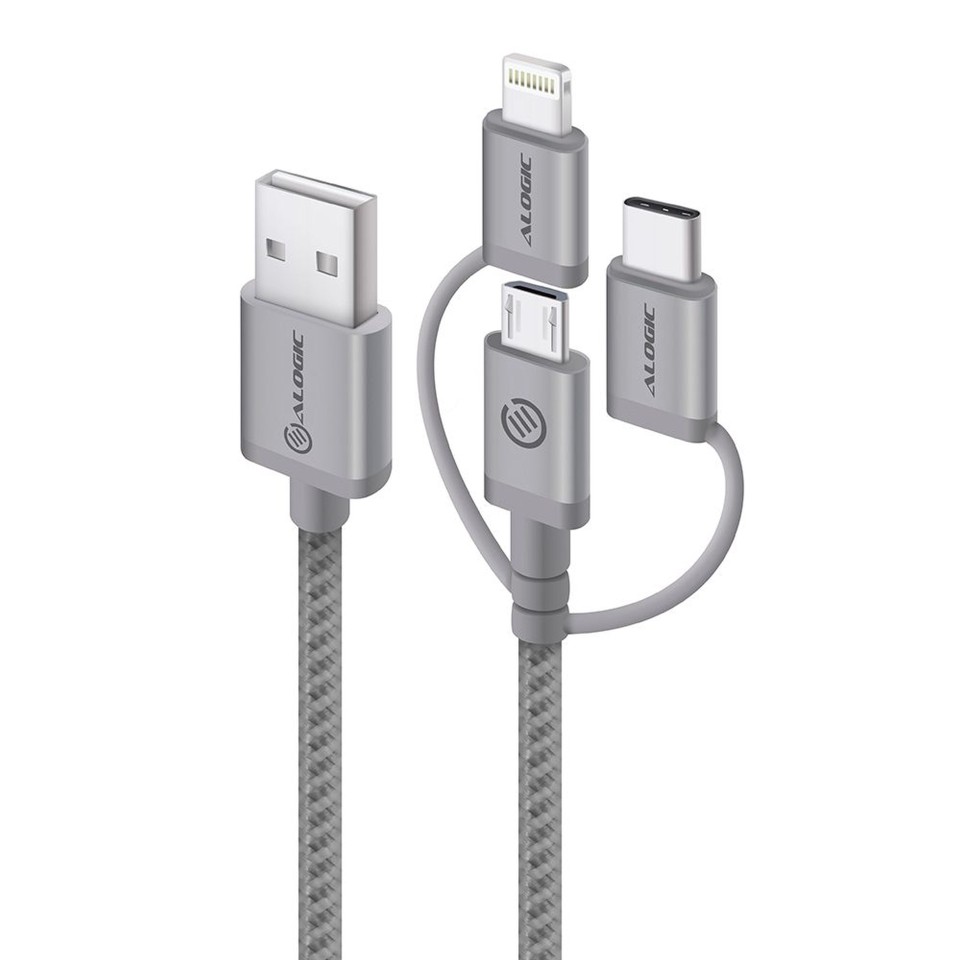 Alogic 3 In 1 Charge And Sync Cable 30cm