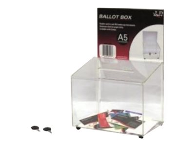 Deflecto Comment/Ballot Box A5 Sign Holder Clear