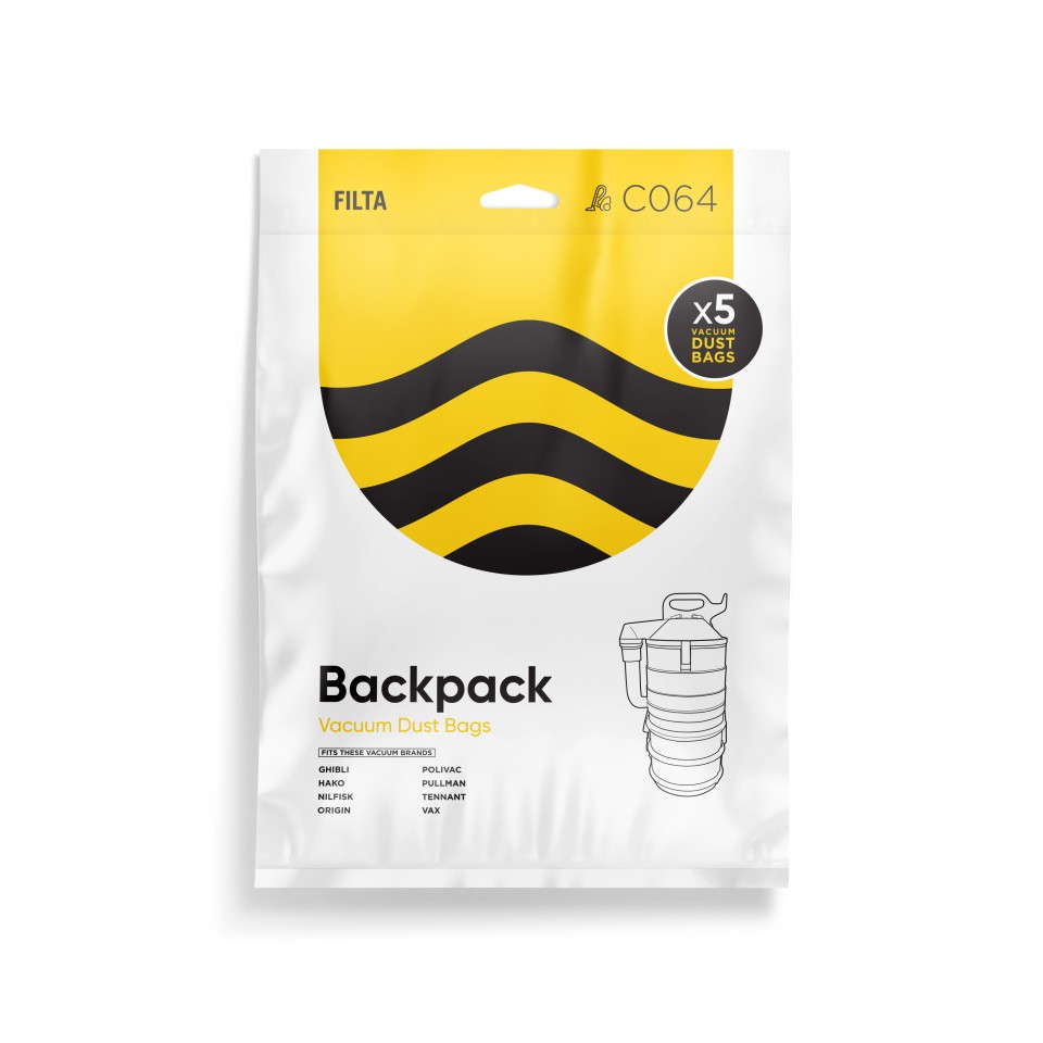 Filta Open Back Pack Vacuum Bag Pack of 5 18008