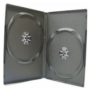 Dvd Case Double With Sleeve/Push Black