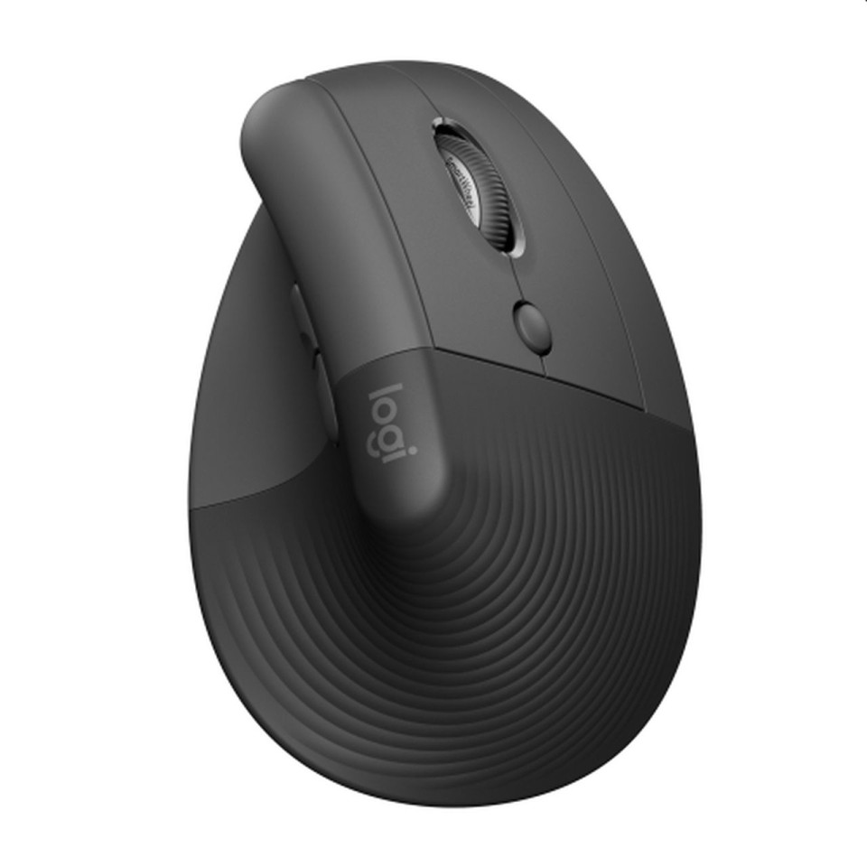 Logitech Lift Vertical Ergonomic Recycled Mouse Graphite