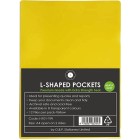 OSC L Shaped Pockets Heavy Duty A4 Yellow Pack 12