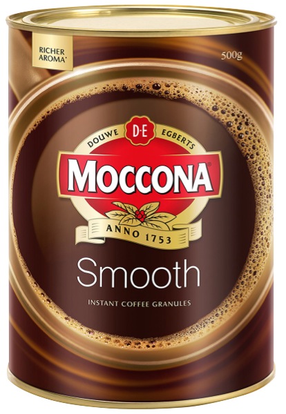 Moccona Smooth Instant Coffee Granulated 500g Tin
