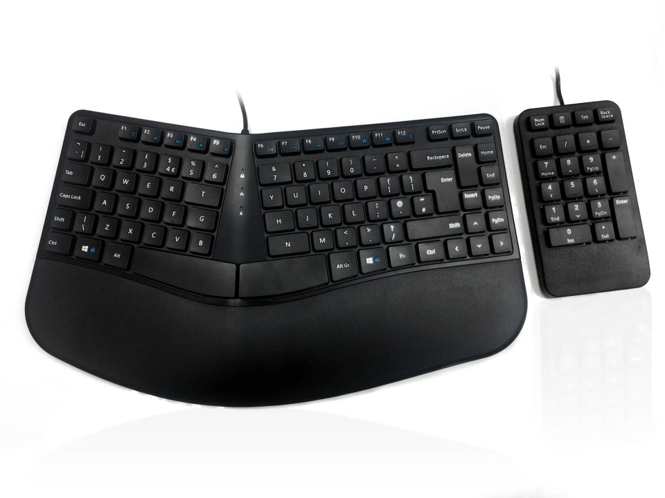 Acc Contour Keyboard With Numeric Pad