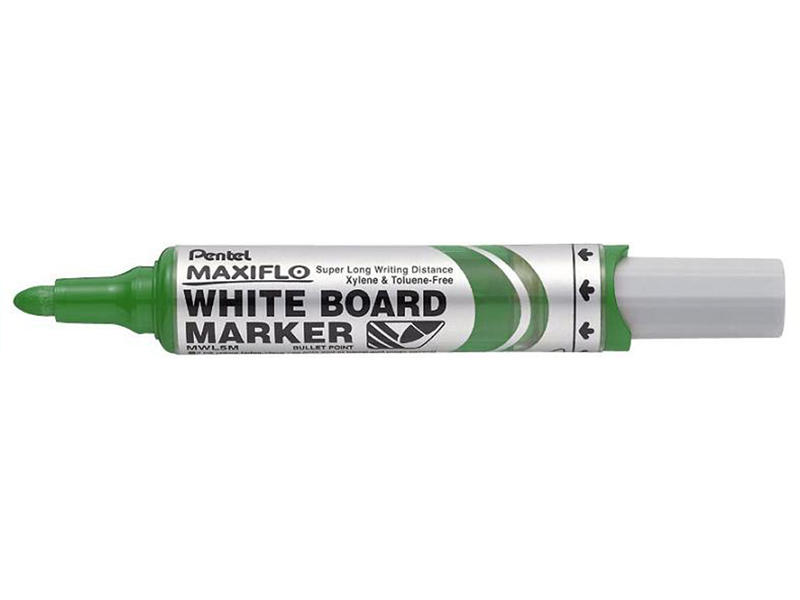 Pentel Maxiflo Whiteboard Marker Bullet Tip 2.5mm Green